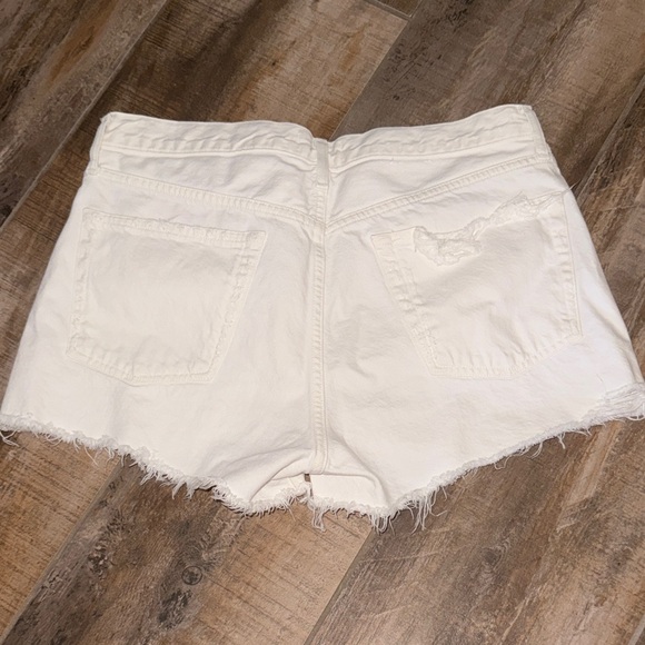 Agolde Women's Cream Jean Shorts - Picture 2 of 2